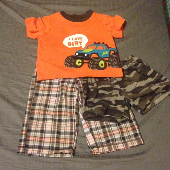 "I love dirt" PJ Short Set 12M