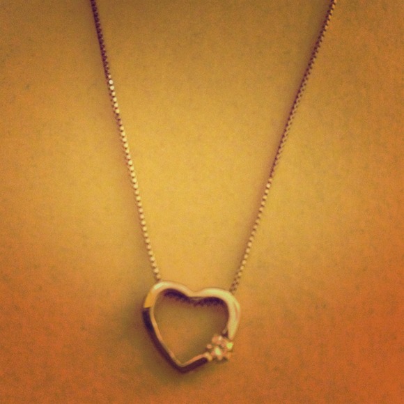 ❗️ReducedPrice❗️Diamond Heart Necklace white gold
