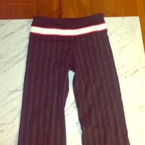 Price cut!! Lululemon groove pants pinstripe