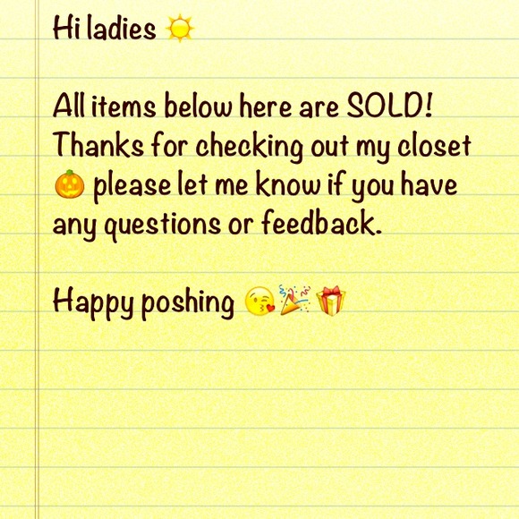 ALL ITEMS BELOW ARE SOLD 😁