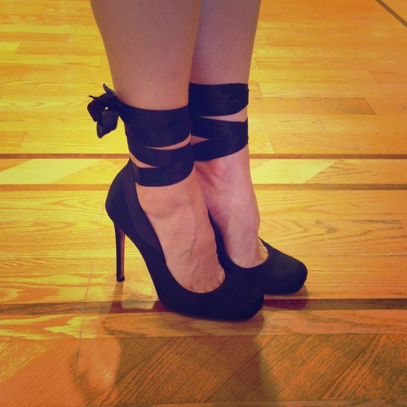 Authentic Chanel Satin Ballerina Shoes