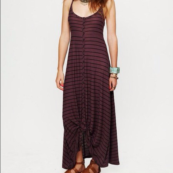 ❌❌❌SOLD ❌❌❌Free people striped backless maxi