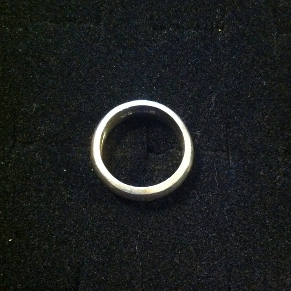 Plain sterling silver band