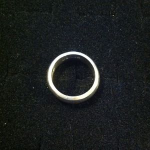 Plain sterling silver band