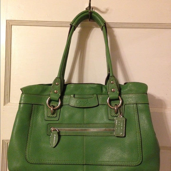 Coach pebble leather bag