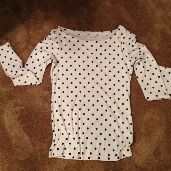 Banana republic polka dot to size large