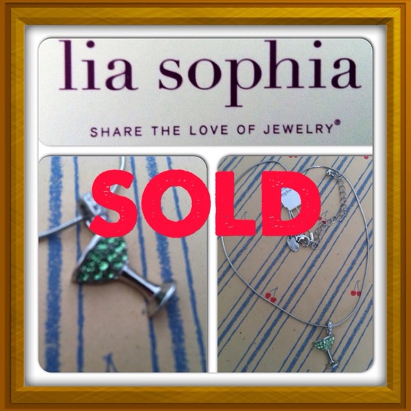 **SOLD**  Lia Sophia "CHEERS" Necklace - NWT