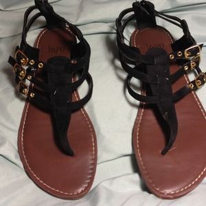 Black size 8 sandals