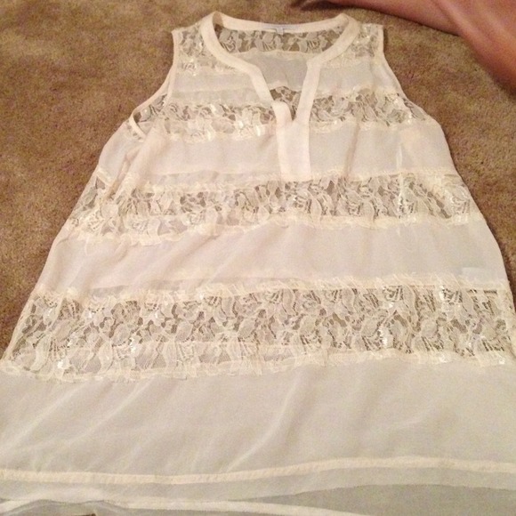 SOLD.  Beautiful lace top