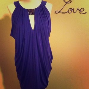 BCBG purple cocktail dress.