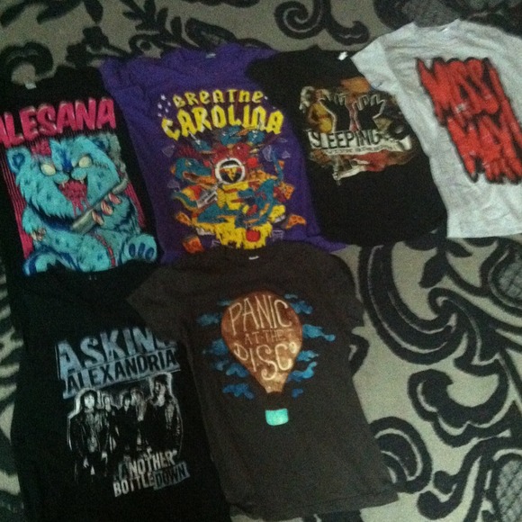 Set of 4 Alternative music shirts