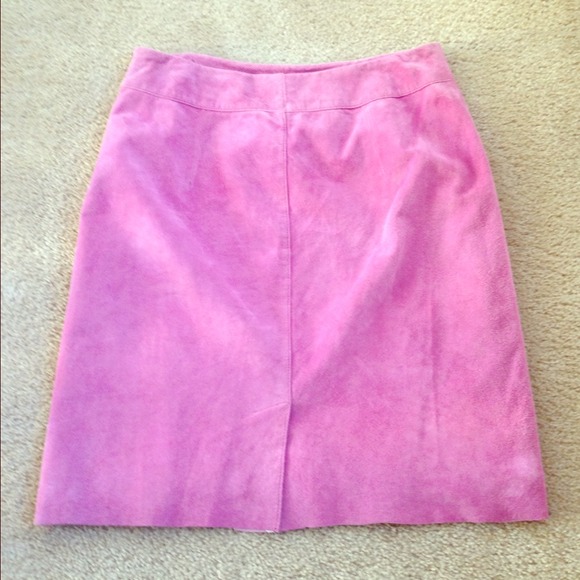 Express Dresses & Skirts - Pink Suede skirt -in perfect condition!