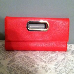 The Limited Red Party Clutch