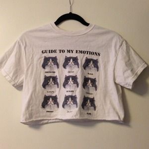 Cropped Cat Shirt