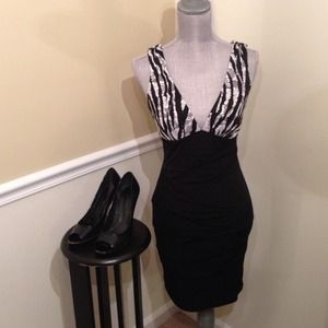 🎉🎉Host Pick🎉🎉 Zebra-lace Cocktail Dress