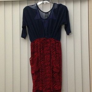 Unique combination dress