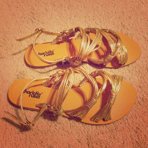 Gold Grecian Shoes