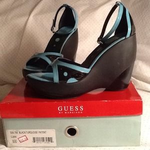WANTED: Black & Turquoise Wedges
