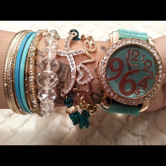 ⛔️SOLD⛔️Mint Arm Candy Set💎 - Picture 2 of 2