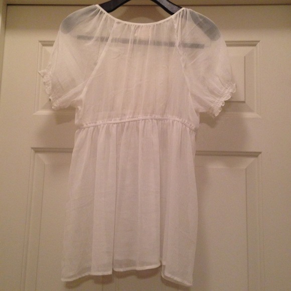 White Sheer Top by Mudd - Picture 2 of 3