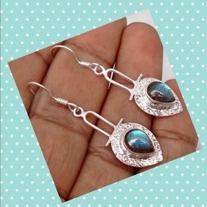 Tribal style labradorite & .925