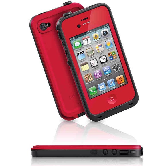 iPhone 4/4s Red Lifeproof Case.