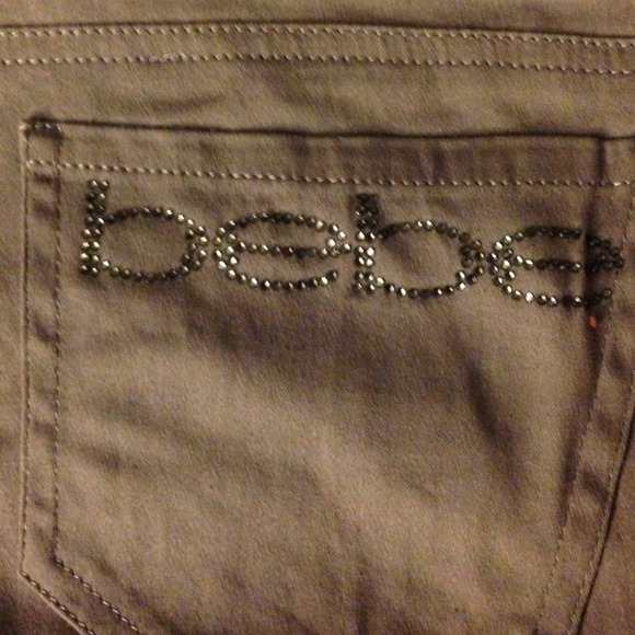 Gray bebe skinny pants size 2