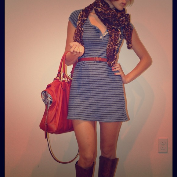 **Sold**Blue striped Free People dress