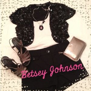 Betsey Johnson sequin bolero