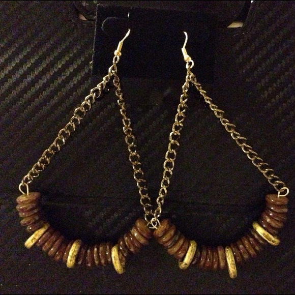 Handmade unique Semi-Hoop Drop earrings