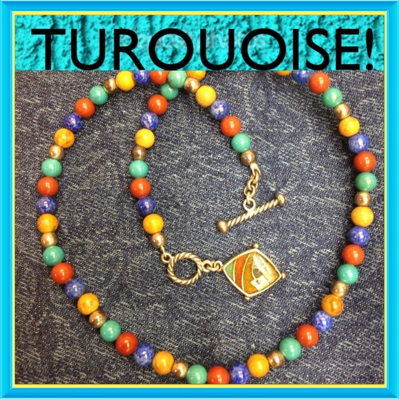 Jewelry - 💠Carolyn Pollack Multi Gem& Turquoise Necklace💠