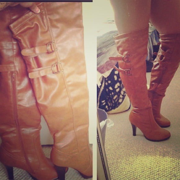 Brown Boots w/ Heels