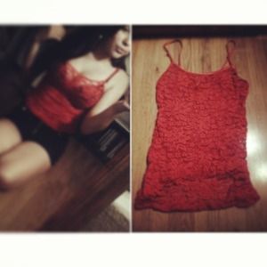 ❤ Red Lace Tanktop ❤