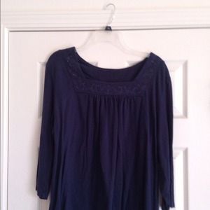 Navy blue casual top