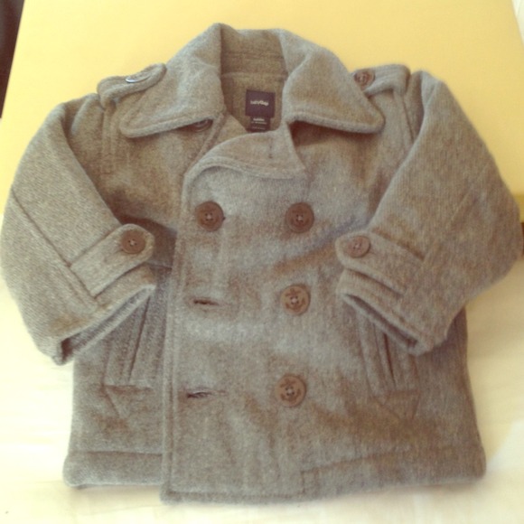Gap kids wool peacoat grey