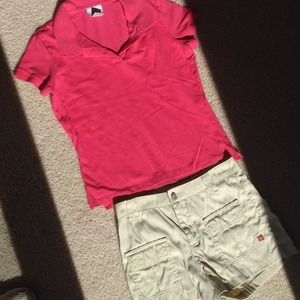 $5 SALE Pretty in pink! Great polo from LOFT!