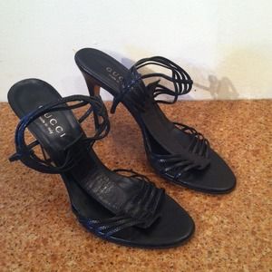 Black Gucci stilletos