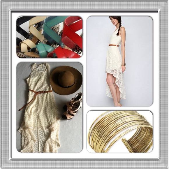 High low chevron dress