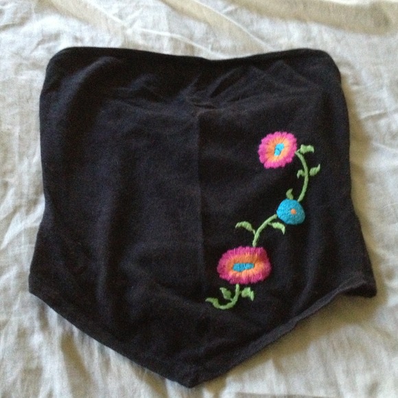 Guess Black tube top.