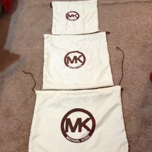 Set of 3 Michael Kors Dust Bags