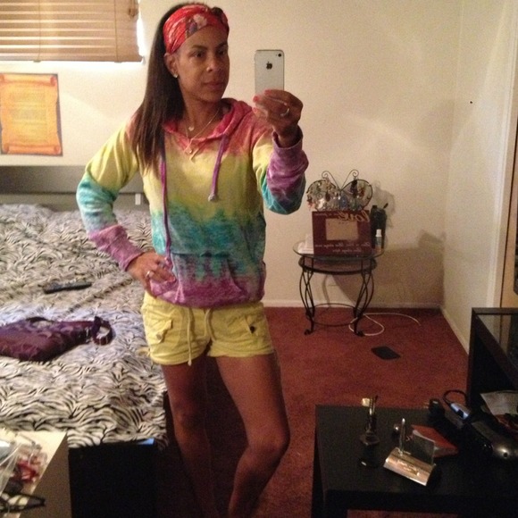 ♦Sold♦ @sarah7 Multicolor hoodie 💛💜💚💙