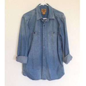 SOLD Denim jean button up shirt