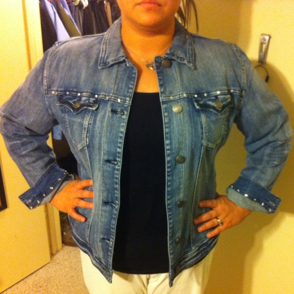 Jean jacket with Rhinestones - Picture 3 of 4