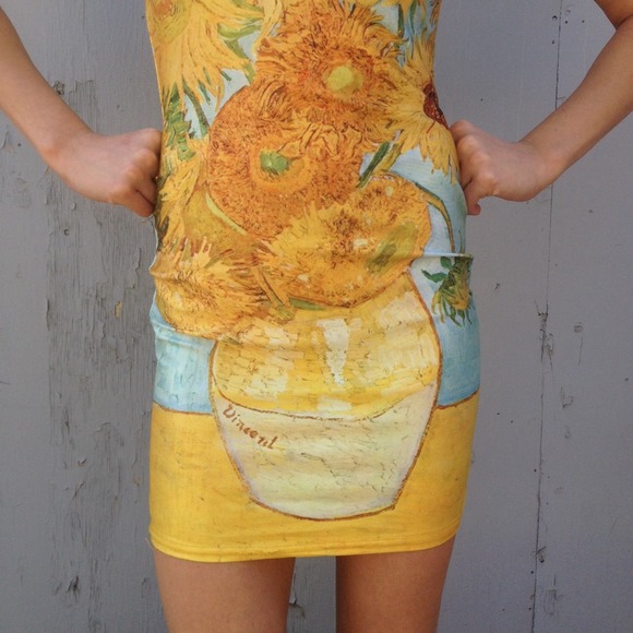 sunflower tank dress- Sold out - Picture 2 of 4