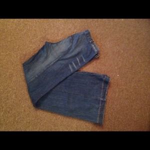 Current/Elliott wide leg flare jeans