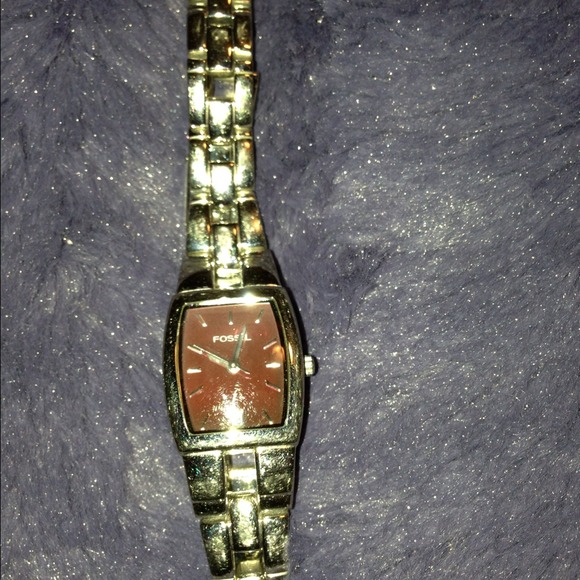Silver fossil watch⌚