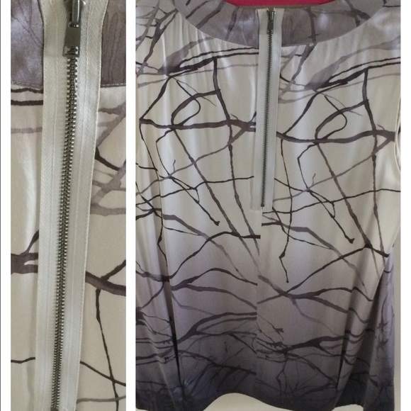 CLOSING SALE Vince Silk Textural Ombré Top-NWOT - Picture 3 of 4