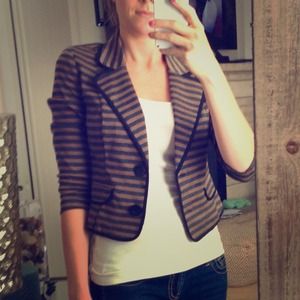 Sophisticated Striped Blazer Size Small