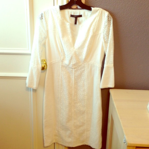 Bcbgmaxazria white tunic dress