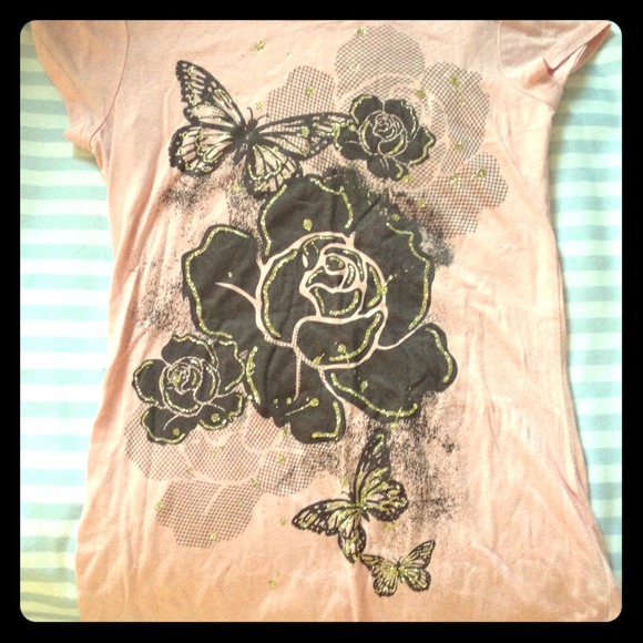 100% cotton light pink T shirt